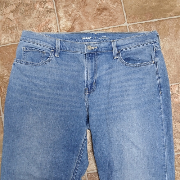 Old Navy Mid-rise WoW Boyfriend Blue  Jeans Size 10 - Picture 2 of 5